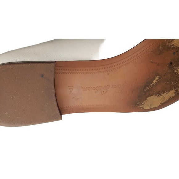 Sam Edelman Emelie Square Toe Loafer in Modern Ivory Leather Women's Size 10.5M - Picture 8 of 10